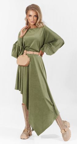 Костюм із трикотажного вельвету