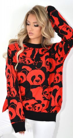 Свитер панда