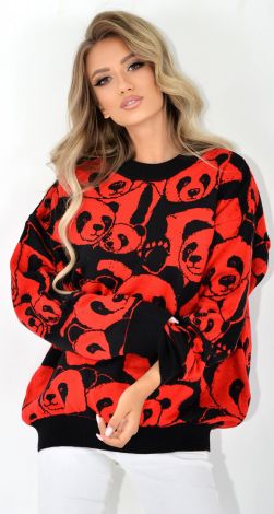 Свитер панда