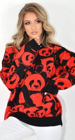 Свитер панда