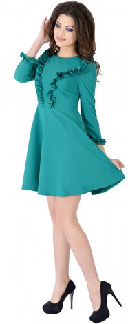 Стильне плаття з оборочками