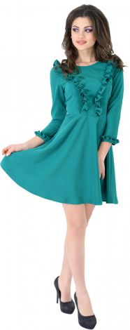 Стильне плаття з оборочками