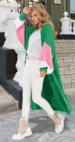 Кардиган  крупной вязки