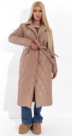 Модне пальто із плащівки