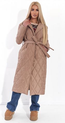 Модне пальто із плащівки