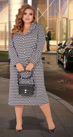 Стильное платье большого размера