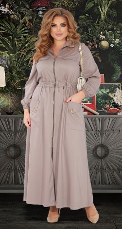 Длинное стильное платье большого размера