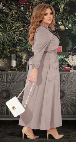 Длинное стильное платье большого размера