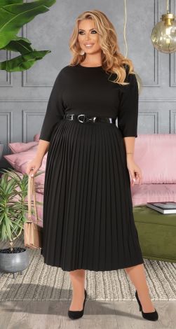 Комфортное платье плиссе 