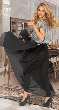 Красивое вечернее платье плиссе