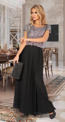 Красивое вечернее платье плиссе