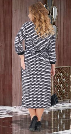 Стильное платье большого размера на змейке