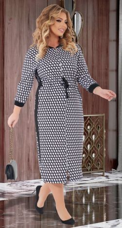 Стильное платье большого размера на змейке