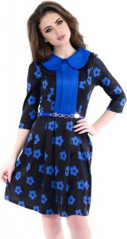 Сукня по фігурі з напівкруглим комірцем