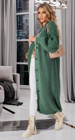 Кардиган  крупной вязки