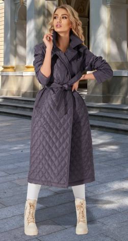 Модне пальто із плащівки