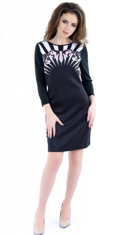 Платье  с принтом