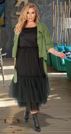 Модна довга спідниця пачка великого розміру