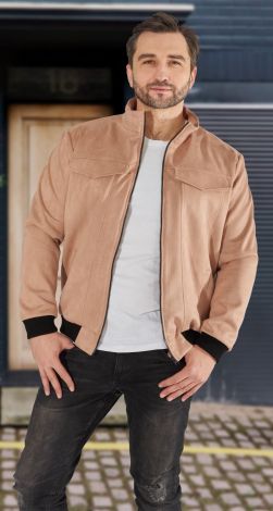 Мужская куртка из эко замши