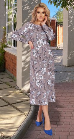 Стильна сукня з поясом