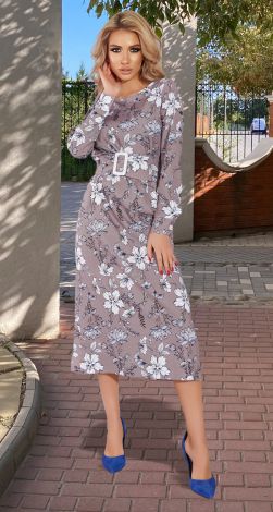Стильна сукня з поясом