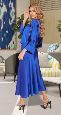 Шовковий костюм зі спідницею