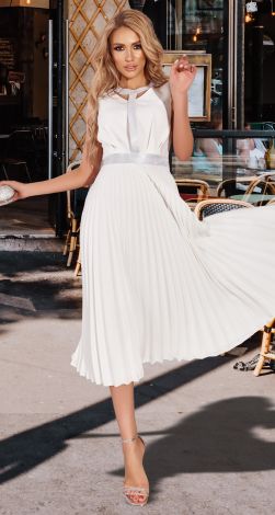 Стильное нарядное платье плиссе