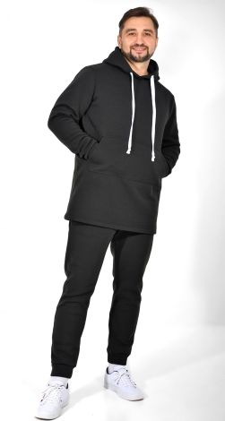 Тёплый костюм на флисе удлиненный 