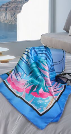 Silk scarf.