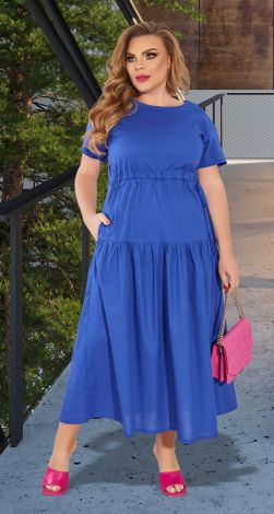 Льняное платье большого размера