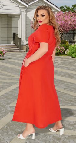 Льняное платье большого размера