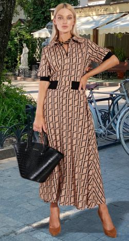 Модна сукня з елементами в'язання