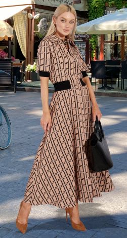 Модна сукня з елементами в'язання