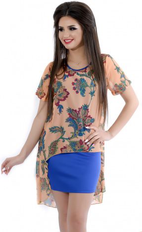 Платье легкое с принтом