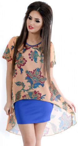 Платье легкое с принтом