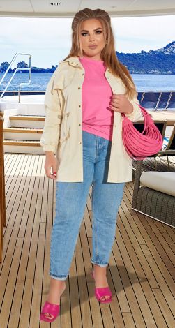 Лляна парка на підкладі