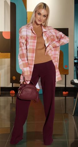 Жакет сорочка в клітку