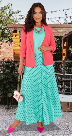 Рожевий жакет великого розміру