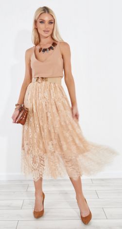 Гіпюрова спідниця пліссе