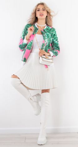 Яскравий бомбер на підкладці