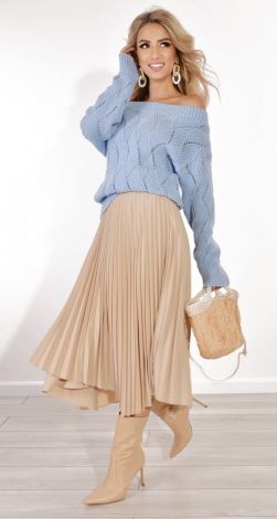 Красивый ажурный свитер