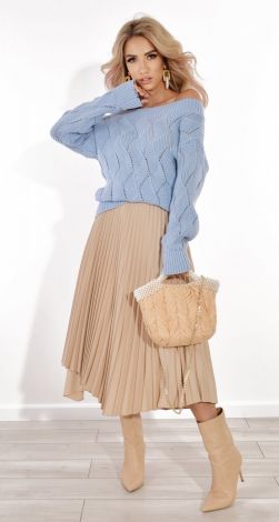 Красивый ажурный свитер