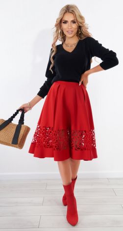 СпIдниця в складку iз вiзерунком