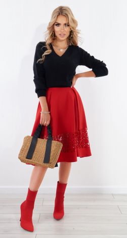 СпIдниця в складку iз вiзерунком