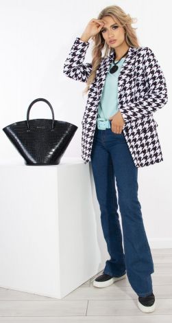 Стильний піджак у клітку