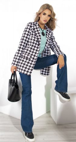 Стильний піджак у клітку