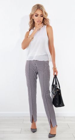 Pants with a high waist