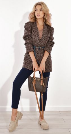 Піджак вільного крою в клітку